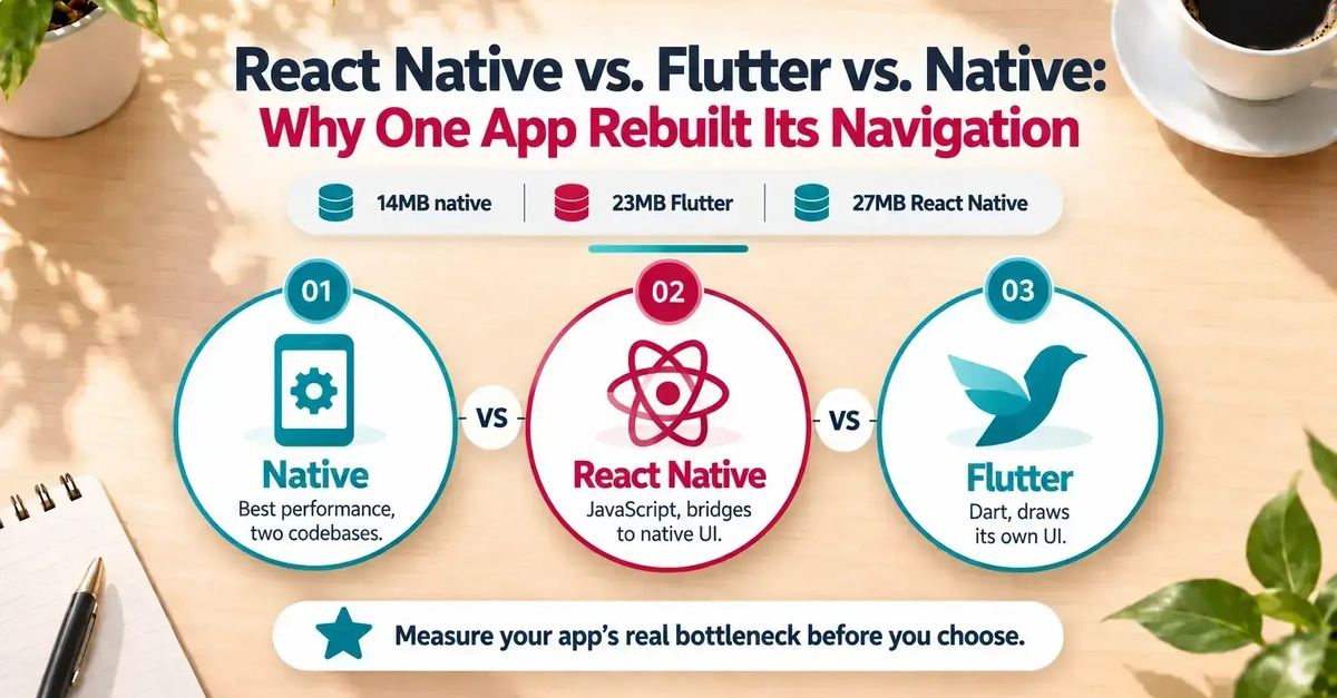 React Native vs. Flutter vs. Native: Why Cure.fit Rebuilt Its Navigation From Scratch