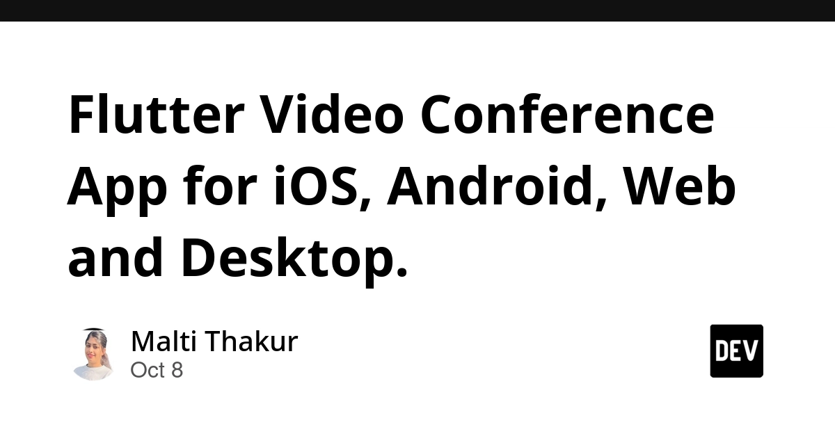 Flutter Video Conference App for iOS, Android, Web and Desktop.