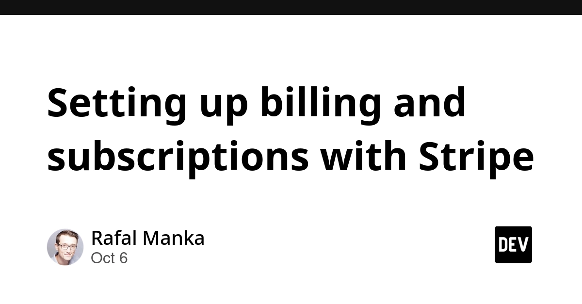 Setting up billing and subscriptions with Stripe