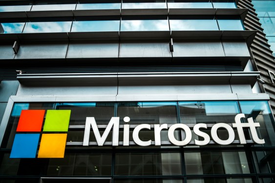 The Microsoft store is pictured in Manhattan.